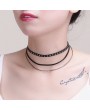 Fashion New Retro Vintage Choker Black Necklace Chain Lady Jewelry Accessory for Women Girls Gift
