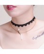 Fashion New Retro Vintage Choker Black Necklace Chain Lady Jewelry Accessory for Women Girls Gift