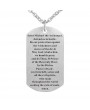Euramerican Retro Shield Necklace Stainless Steel Army Card Pendant Key Chain Key Ring for Men Jewelry