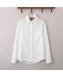 New Fashion Women Shirt Turn-down Neck Stand Collar Long Sleeve Button Formal Casual Blouse Tops